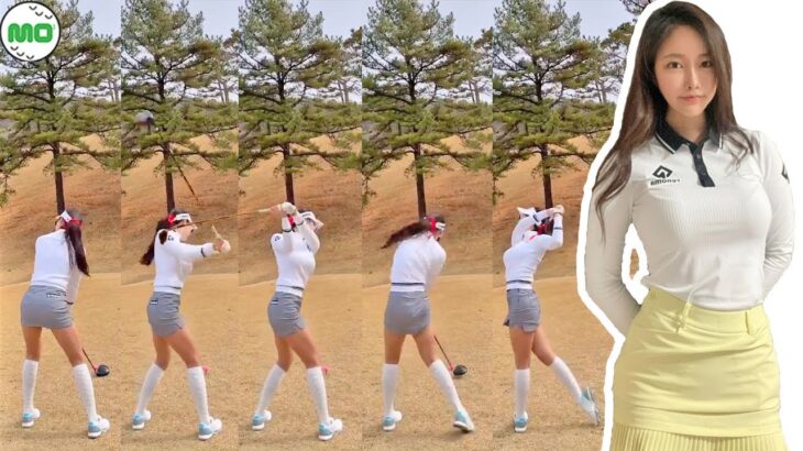 チェ・ミンチェ Choi Min Chae  韓国の女子ゴルフ スローモーションスイング!!!