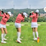 キム・ジミン Kim Ji Min 韓国の女子ゴルフ スローモーションスイング!!!