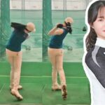 ムン・ソユル Moon Seo Yul  韓国の女子ゴルフ スローモーションスイング!!!