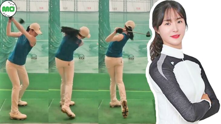 ムン・ソユル Moon Seo Yul  韓国の女子ゴルフ スローモーションスイング!!!