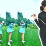 ジョン・スンミン Jeon Seung Min 田承旼 韓国の女子ゴルフ スローモーションスイング!!!