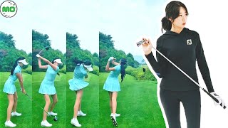 ジョン・スンミン Jeon Seung Min 田承旼 韓国の女子ゴルフ スローモーションスイング!!!