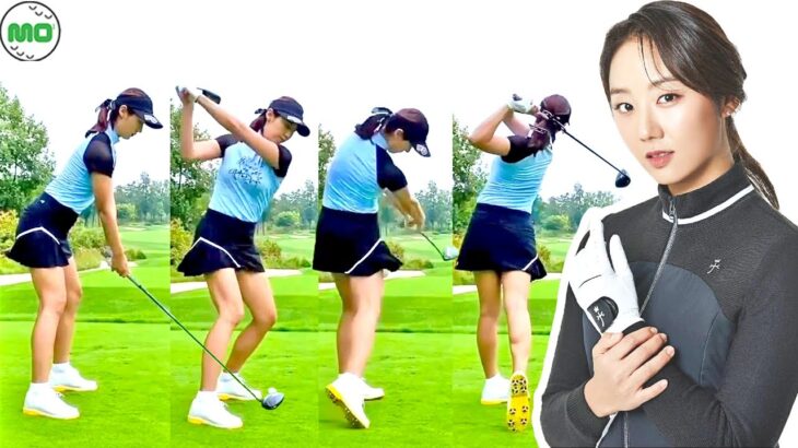 キム・ヘリ Kim Hae Lee 金惠理 韓国の女子ゴルフ スローモーションスイング!!!