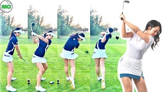 キム・ミンジュ Kim Min Ju  韓国の女子ゴルフ スローモーションスイング!!!