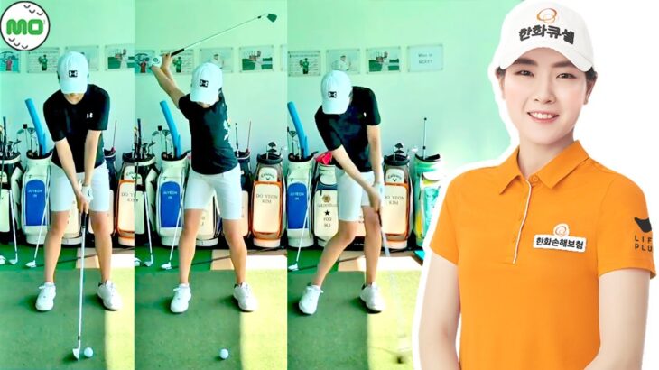 イ・ジョンミン Lee Jung Min 李靜旼 韓国の女子ゴルフ スローモーションスイング!!!