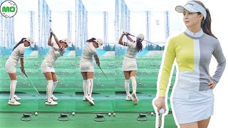 ゴ・ダヤング Go Da Young 韓国の女子ゴルフ スローモーションスイング!!!