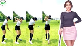 ジョン・スルア Jeong Seul Ah 韓国の女子ゴルフ スローモーションスイング!!!