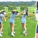 ジ・スンウン Ji Seung Eun  韓国の女子ゴルフ スローモーションスイング!!!