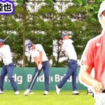 星野陸也 Rikuya Hoshino 日本の男子ゴルフ スローモーションスイング!!!