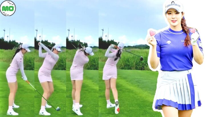 アン・スビン Su Bin An ﻿韓国の女子ゴルフ スローモーションスイング!!!