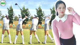 タク・ギョンウン Tak Gyeong Eun  韓国の女子ゴルフ スローモーションスイング!!!
