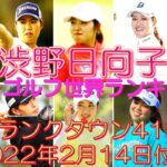 渋野日向子 女子ゴルフ世界ランキング 1ランクダウン41位(2022年2月14日付け)
