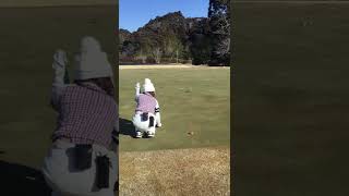人気ゴルフ女子・かおるこさんのパター練習・霞ヶ浦国際ゴルフコース2022年2月