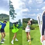 Park Jin Hee パク・ジンヒ 韓国の女子ゴルフ スローモーションスイング!!!