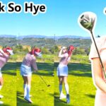 Park So Hye パク・ソヘ 朴素慧 韓国の女子ゴルフ スローモーションスイング!!!
