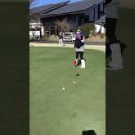 人気ゴルフ女子岩崎静羅さんのパター練習・筑波東急ゴルフクラブ2022年3月