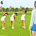 LEE6 イ・ジョンウン6 韓国の女子ゴルフ スローモーションスイング!!!