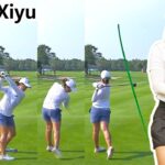 Lin Xiyu リン・シユ 中国の女子ゴルフ スローモーションスイング!!!