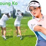 世界ランキング 1位 Jin Young Ko コ・ジンヨン 韓国の女子ゴルフ スローモーションスイング!!!