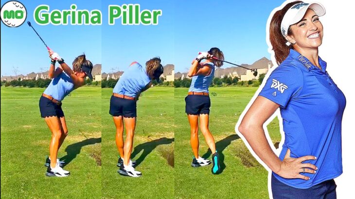 Gerina Piller ジェリーナ・ピラー  米国の女子ゴルフ スローモーションスイング!!!