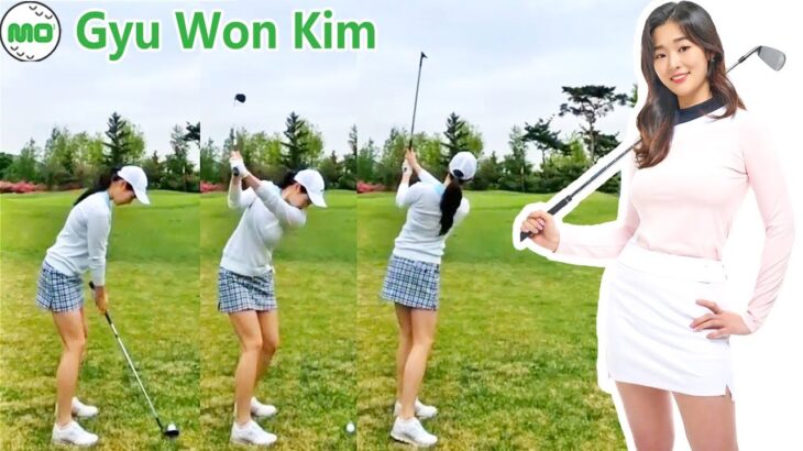 Gyu Won Kim キム・ギュウォン 金奎元 韓国の女子ゴルフ スローモーションスイング!!!