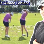 モダミー・ルブラン Maude-Aimee Leblanc カナダの女子ゴルフ スローモーションスイング!!!