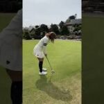 ゴルフ女子フォロワー数NO.1あおい夏海さんのラウンド企画（グリーン練習）・勝浦ゴルフ俱楽部2022年4月