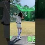 人気ゴルフ女子・mikuさんのアイアン練習・霞ヶ浦国際ゴルフコース2022年4月