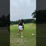 人気ゴルフ女子・萌さんのティーショット10H・大富士ゴルフクラブ