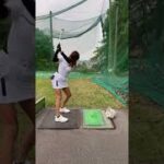 人気ゴルフ女子・萌さんロングアイアン練習・大富士ゴルフクラブ2022年5月