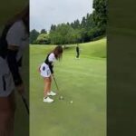 人気ゴルフ女子・萌さんのパター練習大富士ゴルフクラブ2022年5月