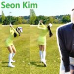 Eun Sun Kim キム・ウンサン 韓国の女子ゴルフ スローモーションスイング!!!