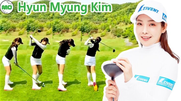 キム・ヒョンミョン Hyun Myung Kim  韓国の女子ゴルフ スローモーションスイング!!!
