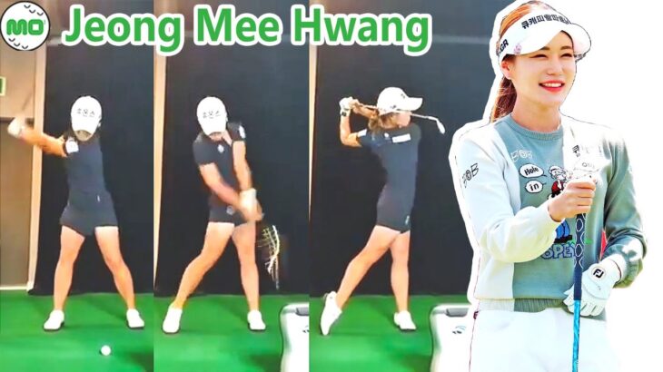 Jeong Mee Hwang ファン・ジョンミ 韓国の女子ゴルフ スローモーションスイング!!!
