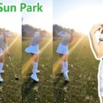 Jin Sun Park  パク・ジンソン 韓国の女子ゴルフ スローモーションスイング!!!