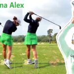 Marina Alex マリナ・アレックス 米国の女子ゴルフ スローモーションスイング!!!