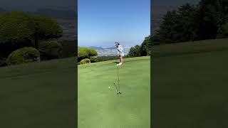 人気ゴルフ女子・あやのさんのパター練習・富士箱根カントリークラブ2022年5月