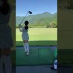 人気ゴルフ女子・岩崎静羅さんのドライバー練習・朝霧ジャンボリーゴルフクラブ2022年5月