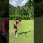 人気ゴルフ女子岩崎静羅さんのアプローチ練習小田原湯本カントリークラブ2022年6月