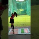 人気ゴルフ女子・岩崎静羅さんのドライバー練習・小田原湯本カントリークラブ2022年6月ゴルフ