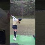 人気ゴルフ女子・岩崎静羅さんのラウンド企画ドライバー練習・神崎カントリー俱楽部2022年6月
