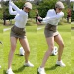 【🇰🇷女子ゴルフ】スタイル超抜群のKLPGA美女ゴルファーの豪快スイング💕何度も見てお手本にしましょう😍【韓国人女子プロゴルファー@nojuyoung_】