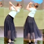 【🇰🇷女子ゴルフ】凝視不可避‼KLPGA美女プロゴルファーの最高のスイングショットに目が離せません😍【韓国人女子プロゴルファー@nojuyoung_】