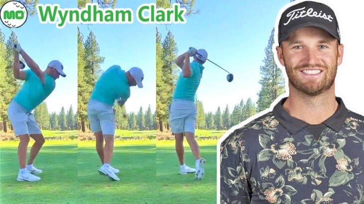ウィンダム・クラーク Wyndham Clark 米国の男子ゴルフ スローモーションスイング!!!