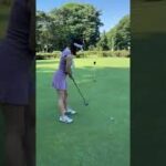 人気ゴルフ女子かなさんのパター練習・星の宮カントリー倶楽部2022年7月