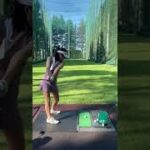 人気ゴルフ女子かなさんのアイアン練習・星の宮カントリー倶楽部2022年7月