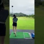 人気ゴルフ女子岩崎静羅さんのドライバー練習・オークビレッヂ2022年7月