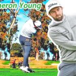 Cameron Young キャメロン・ヤング 米国の男子ゴルフ スローモーションスイング!!!
