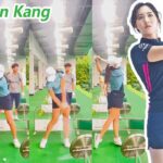 Ji Sun Kang カン・ジソン 韓国の女子ゴルフ スローモーションスイング!!!