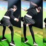 【🇰🇷女子ゴルフ】ひらひらスカートがよく似合うKLPGAプロハウンジの素晴らしいスイング😍スローモーションでじっくり見て練習しましょう💕【韓国人女子プロゴルファー@her8105】Vol6